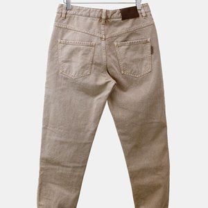 Brunello Cucinelli Tan Denim Monili The Boyish Jeans